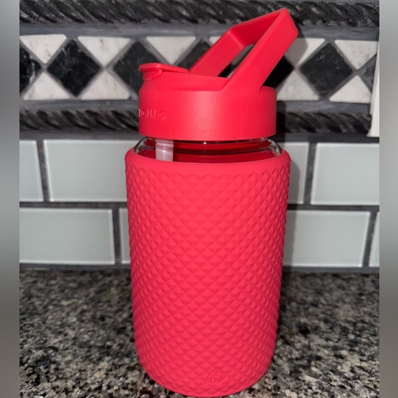 HydroJug Other - 64 oz Glass Hydrojug with Hot Pink Silicone Cover